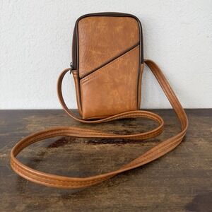 Kodak Ektra Vintage Crossbody Camera Shoulder Carry Bag Tote Faux Leather‎ Brown